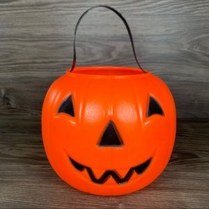 Vintage Empire Pumpkin Bucket Blow Mold Plastic